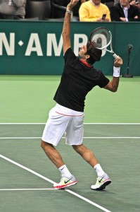 Roger Federer prêt à smasher