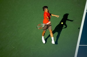 Roger Federer en prise plus fermée