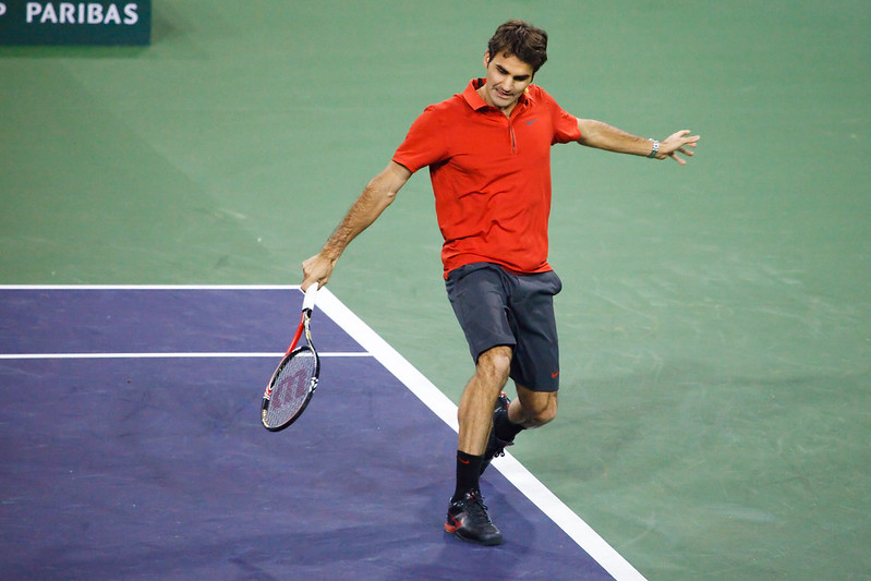 chip de revers de Federer 