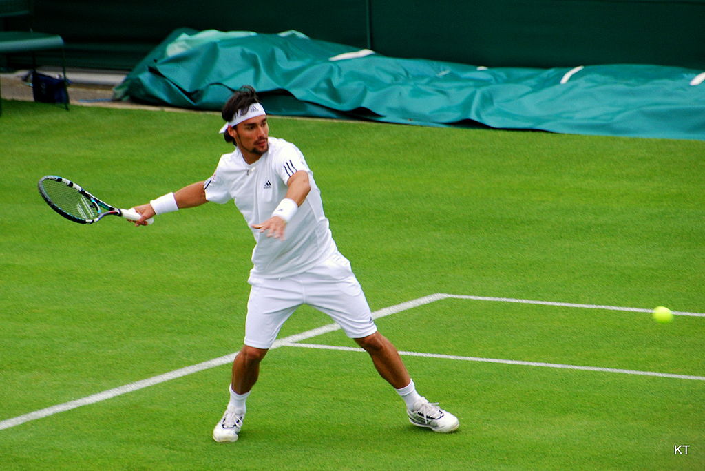 Fabio Fognini balle courte Wimbledon